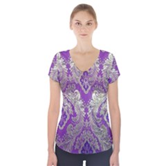 Short Sleeve Front Detail Top 