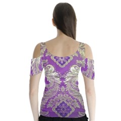 Butterfly Sleeve Cutout T-Shirt  