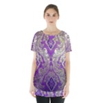 Purple & Gold  CBDOilPrincess E70d1a7c-502f-48a3-839e-eea25bfe4633 Skirt Hem Sports Top