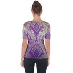 Shoulder Cut Out Short Sleeve Top 