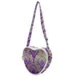 Purple & Gold  CBDOilPrincess E70d1a7c-502f-48a3-839e-eea25bfe4633 Heart Shoulder Bag