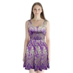 Purple & Gold  CBDOilPrincess E70d1a7c-502f-48a3-839e-eea25bfe4633 Split Back Mini Dress 