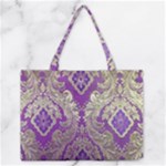 Purple & Gold  CBDOilPrincess E70d1a7c-502f-48a3-839e-eea25bfe4633 Zipper Medium Tote Bag