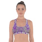 Purple & Gold  CBDOilPrincess E70d1a7c-502f-48a3-839e-eea25bfe4633 Cross Back Sports Bra