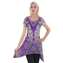 Short Sleeve Side Drop Tunic 