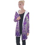 Purple & Gold  CBDOilPrincess E70d1a7c-502f-48a3-839e-eea25bfe4633 Longline Hooded Cardigan