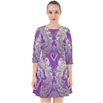 Purple & Gold  CBDOilPrincess E70d1a7c-502f-48a3-839e-eea25bfe4633 Smock Dress