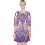 Purple & Gold  CBDOilPrincess E70d1a7c-502f-48a3-839e-eea25bfe4633 Pocket Dress