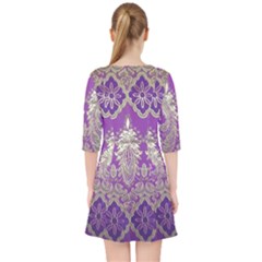 Quarter Sleeve Pocket Dress 