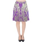 Purple & Gold  CBDOilPrincess E70d1a7c-502f-48a3-839e-eea25bfe4633 Velvet High Waist Skirt