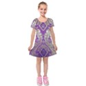 Kids  Short Sleeve Velvet Dress 