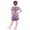 Kids  Short Sleeve Velvet Dress 