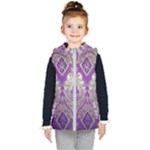 Purple & Gold  CBDOilPrincess E70d1a7c-502f-48a3-839e-eea25bfe4633 Kids  Hooded Puffer Vest