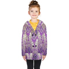 Kids  Double Breasted Button Coat 