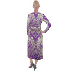 Velvet Maxi Wrap Dress 