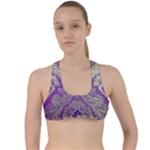 Purple & Gold  CBDOilPrincess E70d1a7c-502f-48a3-839e-eea25bfe4633 Criss Cross Racerback Sports Bra