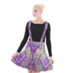 Purple & Gold  CBDOilPrincess E70d1a7c-502f-48a3-839e-eea25bfe4633 Suspender Skater Skirt