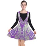 Purple & Gold  CBDOilPrincess E70d1a7c-502f-48a3-839e-eea25bfe4633 Plunge Pinafore Dress