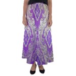 Purple & Gold  CBDOilPrincess E70d1a7c-502f-48a3-839e-eea25bfe4633 Flared Maxi Skirt
