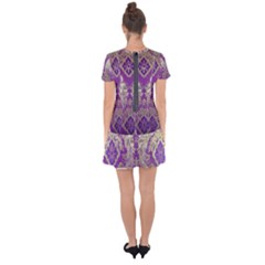 Drop Hem Mini Chiffon Dress 