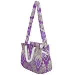 Purple & Gold  CBDOilPrincess E70d1a7c-502f-48a3-839e-eea25bfe4633 Rope Handles Shoulder Strap Bag