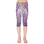 Purple & Gold  CBDOilPrincess E70d1a7c-502f-48a3-839e-eea25bfe4633 Kids  Capri Leggings 