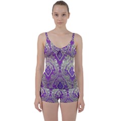 Tie Front Two Piece Tankini 