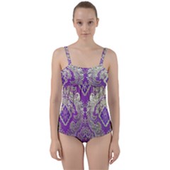 Twist Front Tankini Set 