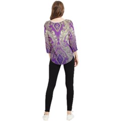 Chiffon Quarter Sleeve Blouse 
