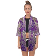 Open Front Chiffon Kimono 