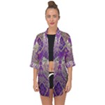 Purple & Gold  CBDOilPrincess E70d1a7c-502f-48a3-839e-eea25bfe4633 Open Front Chiffon Kimono