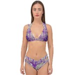 Purple & Gold  CBDOilPrincess E70d1a7c-502f-48a3-839e-eea25bfe4633 Double Strap Halter Bikini Set