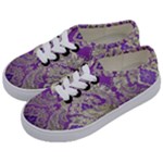 Purple & Gold  CBDOilPrincess E70d1a7c-502f-48a3-839e-eea25bfe4633 Kids  Classic Low Top Sneakers