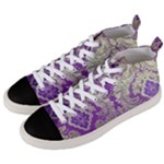 Purple & Gold  CBDOilPrincess E70d1a7c-502f-48a3-839e-eea25bfe4633 Men s Mid-Top Canvas Sneakers