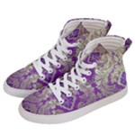 Purple & Gold  CBDOilPrincess E70d1a7c-502f-48a3-839e-eea25bfe4633 Men s Hi-Top Skate Sneakers