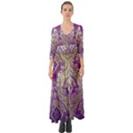 Purple & Gold  CBDOilPrincess E70d1a7c-502f-48a3-839e-eea25bfe4633 Button Up Boho Maxi Dress