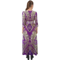 Button Up Boho Maxi Dress 