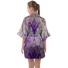 Half Sleeve Satin Kimono  