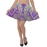 Purple & Gold  CBDOilPrincess E70d1a7c-502f-48a3-839e-eea25bfe4633 Velvet Skater Skirt