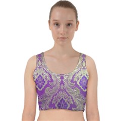 Velvet Racer Back Crop Top 