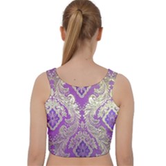 Velvet Racer Back Crop Top 
