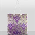 Purple & Gold  CBDOilPrincess E70d1a7c-502f-48a3-839e-eea25bfe4633 Full Print Rope Handle Tote (Large)