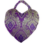 Purple & Gold  CBDOilPrincess E70d1a7c-502f-48a3-839e-eea25bfe4633 Giant Heart Shaped Tote