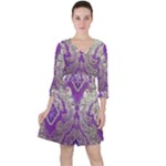 Purple & Gold  CBDOilPrincess E70d1a7c-502f-48a3-839e-eea25bfe4633 Ruffle Dress