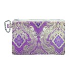 Purple & Gold  CBDOilPrincess E70d1a7c-502f-48a3-839e-eea25bfe4633 Canvas Cosmetic Bag (Medium)