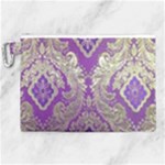 Purple & Gold  CBDOilPrincess E70d1a7c-502f-48a3-839e-eea25bfe4633 Canvas Cosmetic Bag (XL)