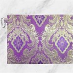 Purple & Gold  CBDOilPrincess E70d1a7c-502f-48a3-839e-eea25bfe4633 Canvas Cosmetic Bag (XXXL)