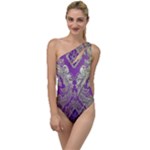 Purple & Gold  CBDOilPrincess E70d1a7c-502f-48a3-839e-eea25bfe4633 To One Side Swimsuit
