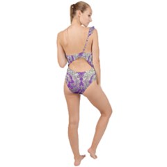 Frilly One Shoulder Swimsuit 