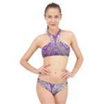 Purple & Gold  CBDOilPrincess E70d1a7c-502f-48a3-839e-eea25bfe4633 High Neck Bikini Set
